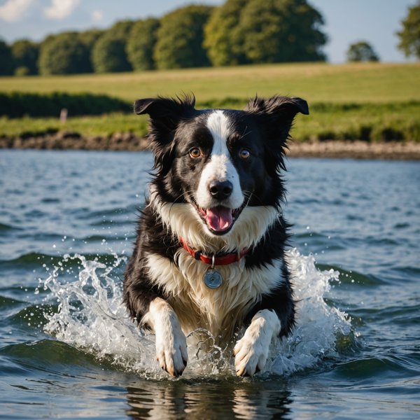 Quels sont les avantages de la natation pour un chien de race Border Collie ayant des problèmes articulaires?